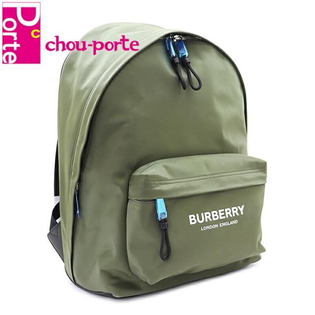 新色追加 未使用品 バーバリー Burberry バックパック ロゴ プリント A Ml Jett Pn9 Canvas Green カーキ ナイロン メンズ レディ 早割クーポン Www Bnooon Com