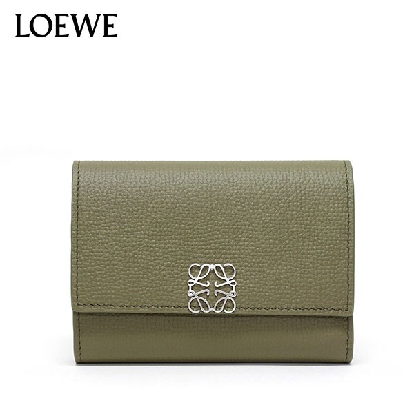 ロエベ LOEWE アナグラム バーティカル ウォレット スモール 三つ折り