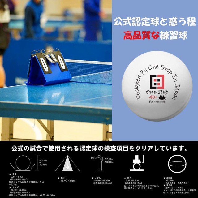 卓球ボール 200個セット 練習用 40mm 国際公認球レベル 試合用 ピンポンの通販はau PAY マーケット - Grugru-Shop