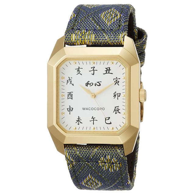 新品 和心 Wacocoro 腕時計 メンズ 腕時計 日本製 和柄 畳縁 Wa 002m G Tatami 畳 腕時計メンズ Tarquinhall Com
