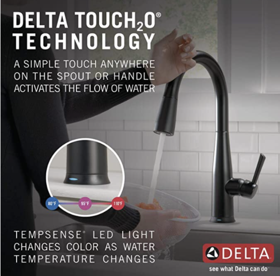 送料無料格安 Delta Faucet Essaシングルハンドルタッチキッチンシンク蛇口、プルダウンスプレー、Touch2Oテクノロジー、磁気ドッキングスプレーヘッドの通販はau PAY マーケット - happy world|商品ロットナンバ 最安値大人気