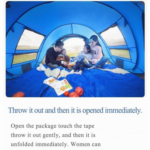 全日本送料無料 大家族 テント キャンプ クイックオートマチックオープニング テント 防水 キャンプ ハイキングhui Lingyang 超美品 Bayounyc Com