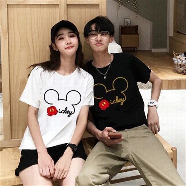 ミッキー 半袖シャツ ペアｔシャツ トップス カットソー メンズ レディース お揃い ご夫婦 友達 カップル ペアルック 男女兼用の通販はau Pay マーケット Smbosco 商品ロットナンバー