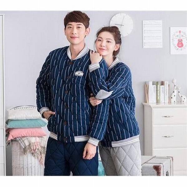 残りわずか パジャマ 縦縞 ルームウェア ストライプ 寝巻き 男女上下セット コットン レディース メンズ プレゼント 男女兼用 秋冬部屋着 前開き Ec5 新しい到着 Olsonesq Com