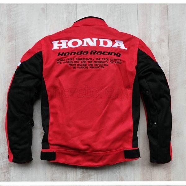 高質で安価 バイクジャケット メッシュ 春夏秋 冬服 オックスフォード ホンダ Honda レッド バイクウエア プロテクター装備 M Xxl 完売 Olsonesq Com