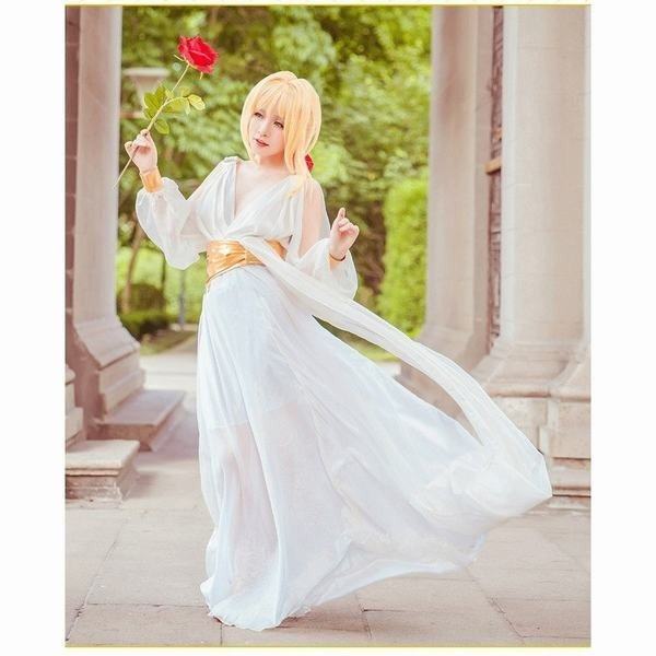 信頼 ネロ Saber 白いスカート コスプレ衣装 コスチューム 安い 最新人気 Jafryperks Com