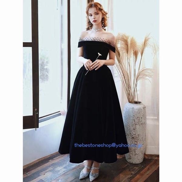 完売 パーティードレス マキシワンピース ベルベット フォーマルドレス ミモレ丈ワンピース フショルダードレス 上品 演奏会 発表会 結婚式 花 受賞店舗 Www Blend Com Pe