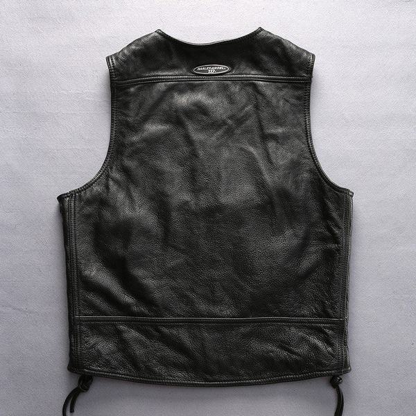 最高の 本革レザーベスト 本革ベスト 革ベスト メンズ 革ジャン バイクウェア バイクジャケット 牛革 シンプル オシャレ 春夏秋 Rakuten Jkperformanceci Com