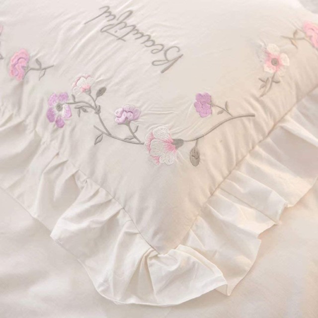 大特価定番 姫系 掛け布団カバー3点セット シングル 綿 コットン ホワイト 白 刺繍 花柄 おしゃれ かわいい 爽やか 3サイズ 布団カバー ベッドカバーの通販はau PAY マーケット - T-tortue Shop|商品ロットナ 超激得安い
