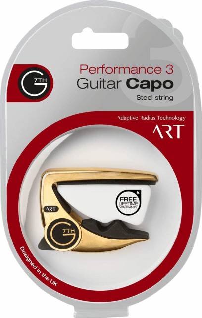 【正規輸入品】 G7TH PERFORMANCE 3 ART CAPO 6弦アコ-スティック/エレクトリック用 GOLD(ゴールド) カポタスト 6-