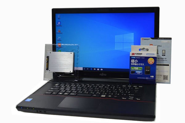 ノートパソコン Windows10 オフィス 新品SSD 富士通 LIFEBOOK A574 HD ...