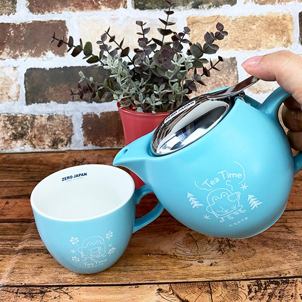 コウペンちゃん ティータイム ポット 急須 お茶 ティーポット ティータイム 食器 ランチ 水色 グッズ 日本 Mcor の通販はau Pay マーケット Perfect World Tokyo 商品ロットナンバー