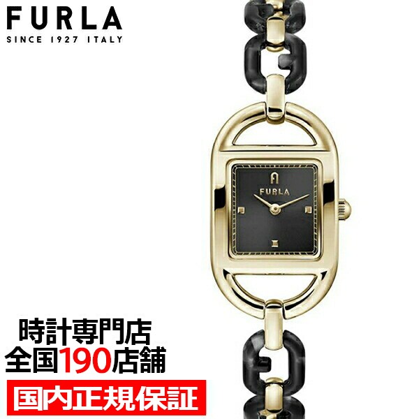 5月20日発売/予約 FURLA フルラ CHAIN SQUARE チェーン スクエア FL-WW00026002L2 レディース 腕時計 クオーツ 電池式 アセテートベルト