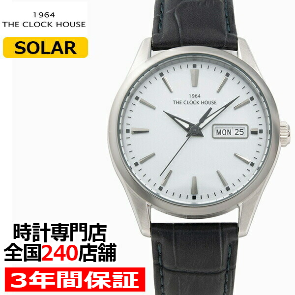 アウトレット送料無料 ザ クロックハウス ビジネスカジュアル ソーラー Mbc1005 Gy2b メンズ 腕時計 ソーラー 革ベルト グレー デイデイト 10気圧防水 雑誌掲 激安ブランド Interconnectmarket Com