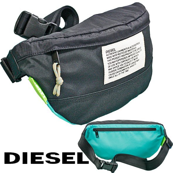 DIESEL ディーゼル ボディーバッグ LYAM BELT ウエストポーチ 斜めがけバッグ メンズ X07811 P3902 T8013 新品 無料ラッピング可