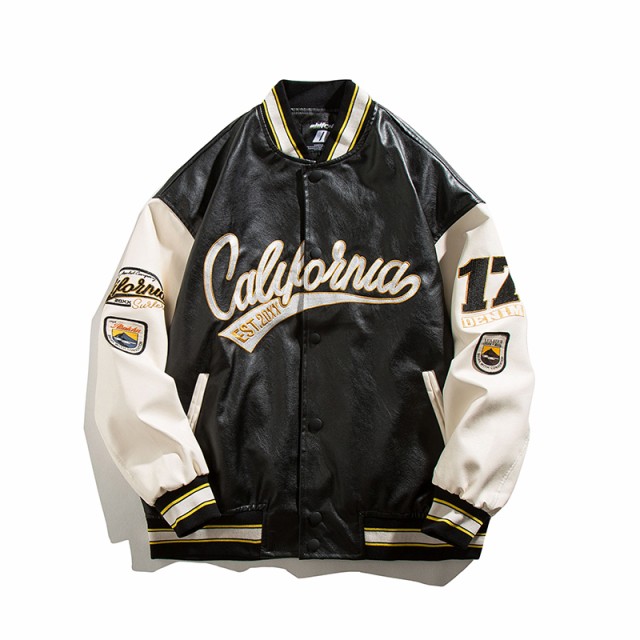 STUSSY - OLD stussy スタジャン 革ジャン ワッペンの+inforsante.fr