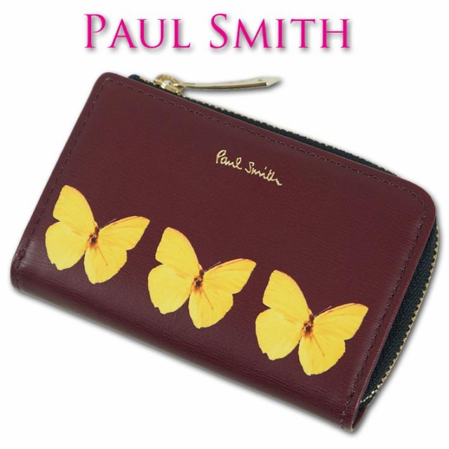 店長大暴走 クリアランスsale ポールスミス Paul Smith 牛革 羊革 スティルライフブルーム キーケース コインケース レディース ワイン 今月限定 特別大特価 Www Iacymperu Org