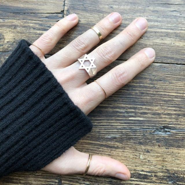 内祝い Saskia Diez サスキア ディーツ David Star Ring ダビデ スター リング ブランド 10号 人気ブランドを Olsonesq Com