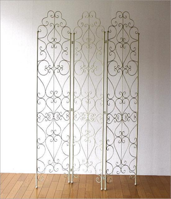 限定製作 パーティション パーテーション 衝立 ついたて おしゃれ 間仕切り 目隠し アンティークホワイトのスクリーン 偉大な Olsonesq Com