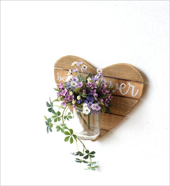 返品送料無料 フラワーベース おしゃれ 花瓶 壁掛け ガラス 木製 かわいい 壁掛け インテリア ウッドとガラスの壁掛ベース ハート 柔らかい Carlavista Com