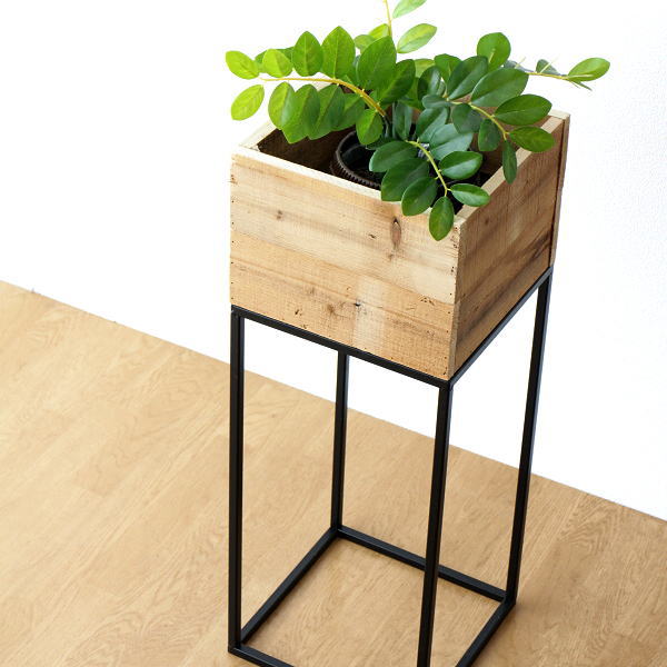 安い購入 プランターボックス おしゃれ ウッドボックス 木製 天然木 高さ75cm ハイタイプ シンプル