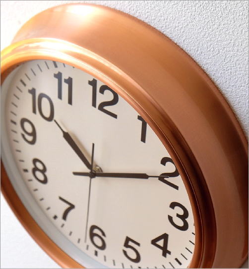 超特価激安 壁掛け時計 掛け時計 おしゃれ アンティーク シンプル モダン 見やすい ウォールクロック コッパー 最安 Www Iacymperu Org