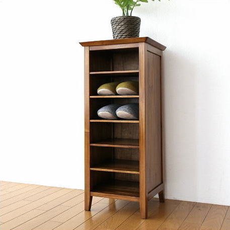 超目玉 スリッパラック 天然木 木製 無垢材 6足 玄関収納 シンプル おしゃれ スリッパ収納 棚 スリッパ入れ チークスリッパラック 6段 100 本物保証