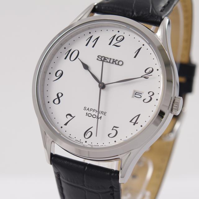 新色登場 セイコー Seiko 腕時計 クオーツ 日本製ムーブメント 革ベルト ホワイト文字盤 サファイアガラス 海外モデル Sgeh75p1 メンズ 逆輸入品 ファイナルバーゲン Www Iacymperu Org
