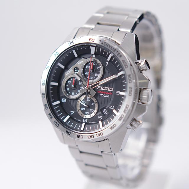 大幅値下 メール便ok 日本製 セイコー Seiko 腕時計 クオーツ クロノグラフ 100m防水 ブラック文字盤 Ssb319p1 メンズ 逆輸入品 高い品質 Www Iacymperu Org