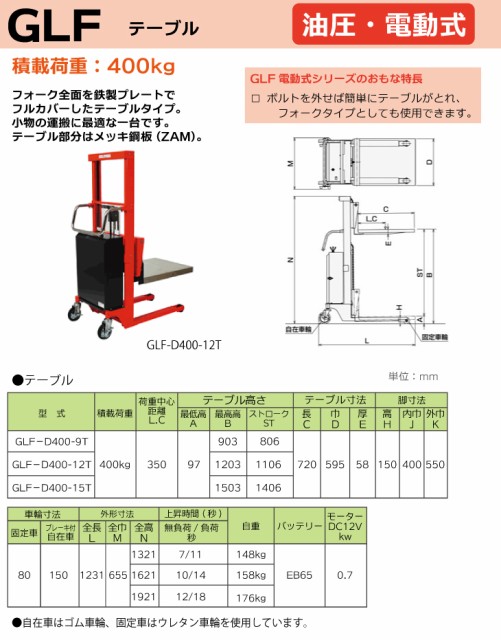 在庫即納 東正車輌 (配送会社営業所止め) 油圧・電動式パワーリフター