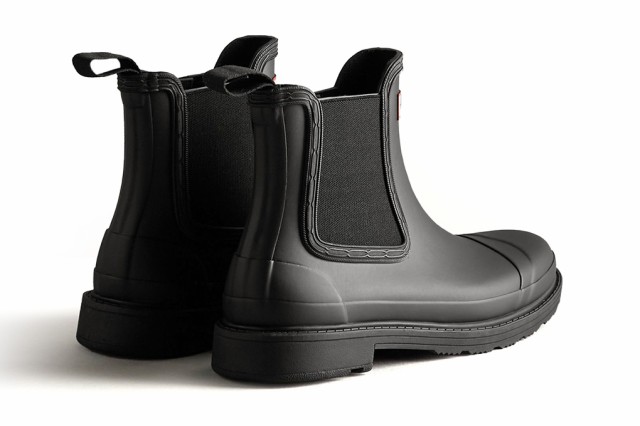 ハンター ウーマンズ コマンド チェルシーブーツ ブラック HUNTER WOMENS COMMANDO CHELSEA BOOTS