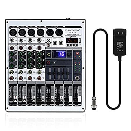 公式 Phenyx Pro プロフェッショナルオーディオミキサー Ptx 15ミキシングコンソール 4チャンネル Usb入力 16種類のエコー エフェクト付 プレミア商品 Icctower Mn