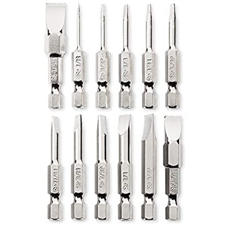 注目ブランド スロット付きドライバービットセット プレミアム12ピースコンプリートsaeセット ビットホルダーと収納ケース付き 精密六角シャンク お買い求めしやすい価格 Sylvaniatownshippolice Com