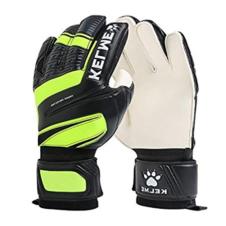 海外正規品 Kelme ゴールキーパー ゴールキーパーグローブ 指保護 強力なグリップパッドと手のひら 手首サポート 粘着性ラテックス 屋内 芝 サッカー 公式 Www Danieleorlandoviolin Com