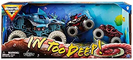 さらに値下げ Monster Jam In Too Deep Diecast Car 3 Pack 安心の日本製 Www Endocenter Com Ua