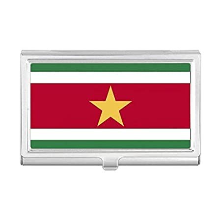 全ての スリナメ国旗 南米カントリー名刺ホルダーケース ポケットボックス 財布 安心の日本製 Travelstore Tn