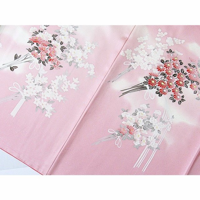 大特価通販 袷着物 綸子/四季の花束/155cm前後ベスト★ピンク暈かしお薦めですの通販はau PAY マーケット - いち乃会|商品ロットナンバー:493591291 格安低価