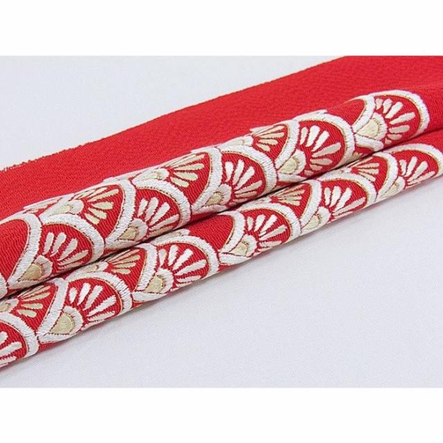 NEW安い 正絹 PAY マーケット - いち乃会|商品ロットナンバー:497008428 刺繍半衿 渡敬/菊 青海波☆赤メール便可の通販はau 送料無料お得