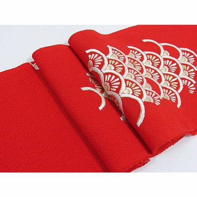 NEW安い 正絹 PAY マーケット - いち乃会|商品ロットナンバー:497008428 刺繍半衿 渡敬/菊 青海波☆赤メール便可の通販はau 送料無料お得
