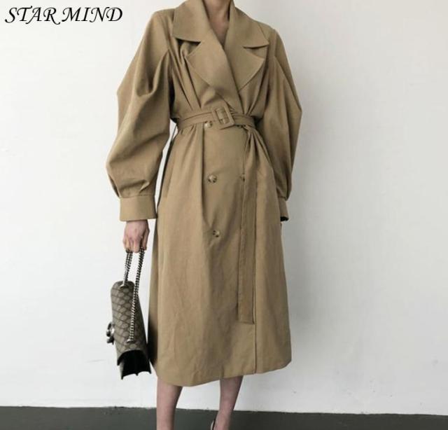予約販売品 売れ筋 大きめ襟 トレンチ ロング コート フレア Aライン 韓国 ベルト付 アウター トレンド 流行 送料無料 オススメ商品 格安即決 Centrodeladultomayor Com Uy