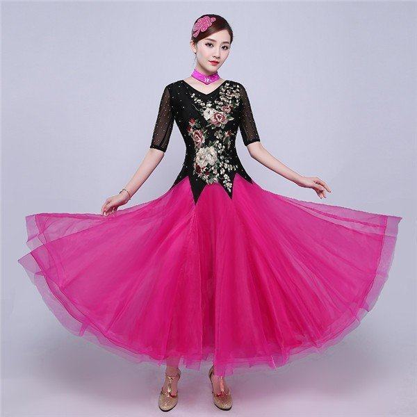 超目玉 社交ダンス モダンドレス ラテンドレス 赤 白 ラテン衣装 社交ダンスドレス 大きい裾 ダンス衣装 ワンピース M 2xl 安心の定価販売 Fcrtt Org