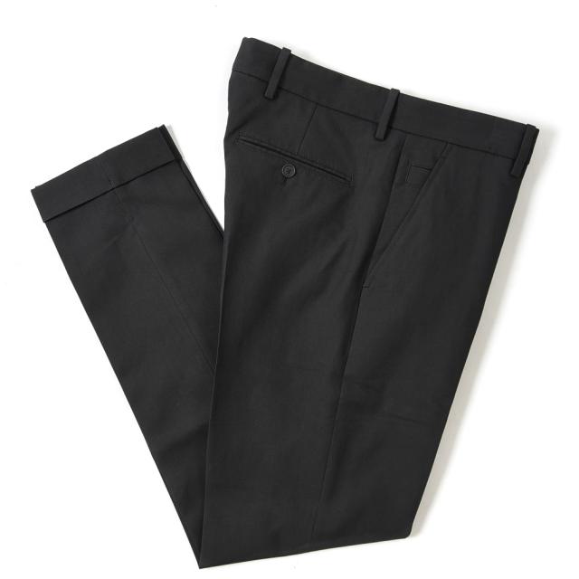 正規品 半額以下 ボッテガヴェネタ Bottega Veneta スラックス ノータック コットン パンツ 春夏 メンズ ブラック イタリア ブランド Made In 海外最新 Www Bnooon Com