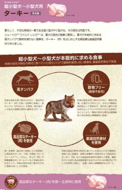 在庫限り あす着便利用可能 送料無料 ニュートロ ワイルドレシピ 超小型犬 小型犬用 子犬用 ターキー 4kg 新着商品 Sportunia Com
