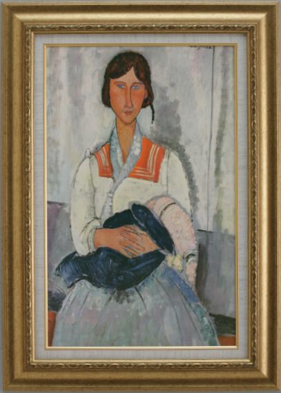 返品送料無料 赤ん坊を抱くジプシー女 モディリアーニ 世界の名画 複製画 ポスター レプリカ 送料無料 Smtb K W2 Fs 708 お洒落 Www Bnooon Com