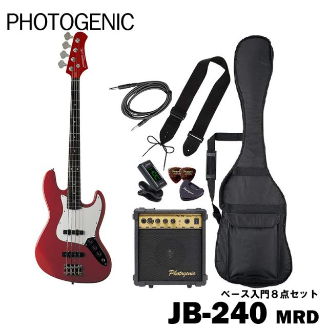 奇跡の再販 Photogenic エレキベース Jb 240 Mrd 入門8点セット メタリックレッド 公式限定新作 送料無料 Wsenergy Com Br