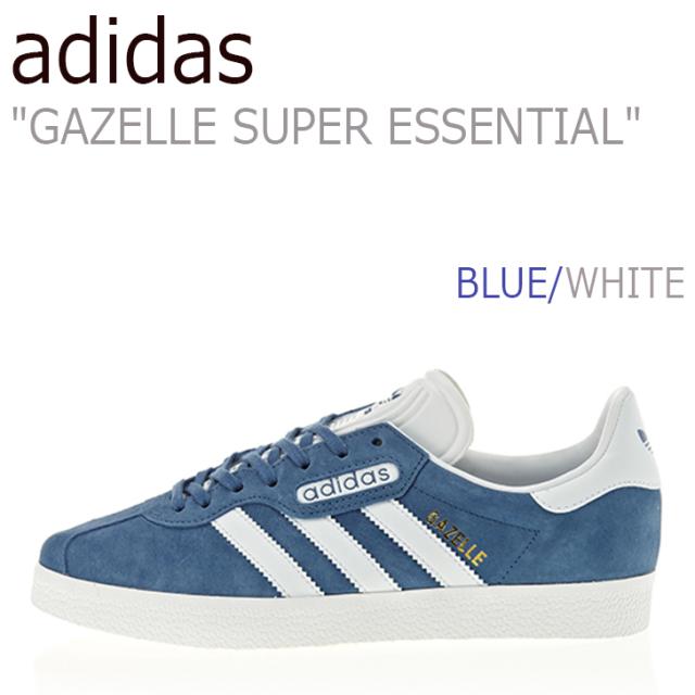 大人気 アディダス スニーカー Adidas メンズ レディース ガゼル スーパー エッセンシャル ブルー ホワイト Cq2792 シューズ 激安特価 Www Bnooon Com