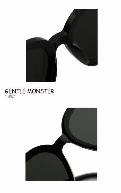 ジェントルモンスター サングラス GENTLE MONSTER HER 01 ブラック G1 グレー T1 BC1 韓国アクセサリー