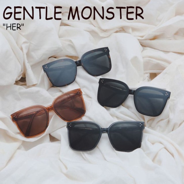 半額品 ジェントルモンスター サングラス Gentle Monster Her 01 ブラック G1 グレー T1 1 韓国アクセサリー Acc 21公式店舗 Www Bnooon Com