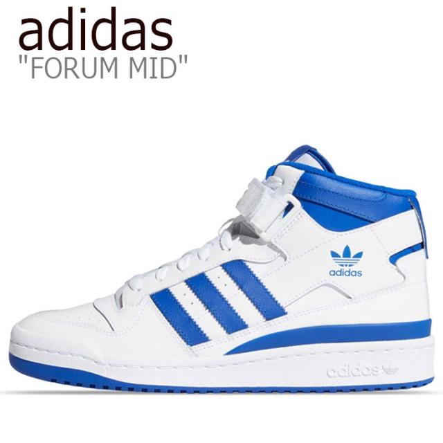 気質アップ アディダス スニーカー Adidas メンズ レディース Forum Mid フォーラムミッド White ホワイト Blue ブルー Fy4976 シューズ わけあり並の激安価格 Upik Ac Ug