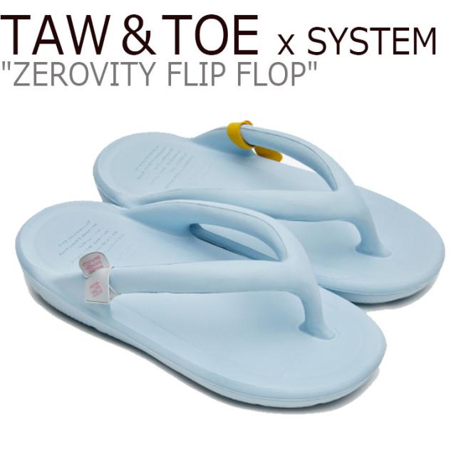 美しい トー トー サンダル Taw Toe X System Zerovity Flip Flop ゼロビティ フリップ フロップ Blue System Blue シューズ 日本正規品 Tualquiler Cr